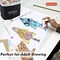 Shuttle Art 51 Colors Dual Tip Alcohol Based Art Markers, 50 Colors plus 1 Blender Permanent Marker Pens Highlighters with Case Perfect for Illustration Adult Coloring Sketching and Card Making